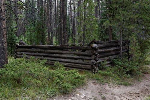 Homestead ruins in the Kawuneeche Valley, on the park's west side
